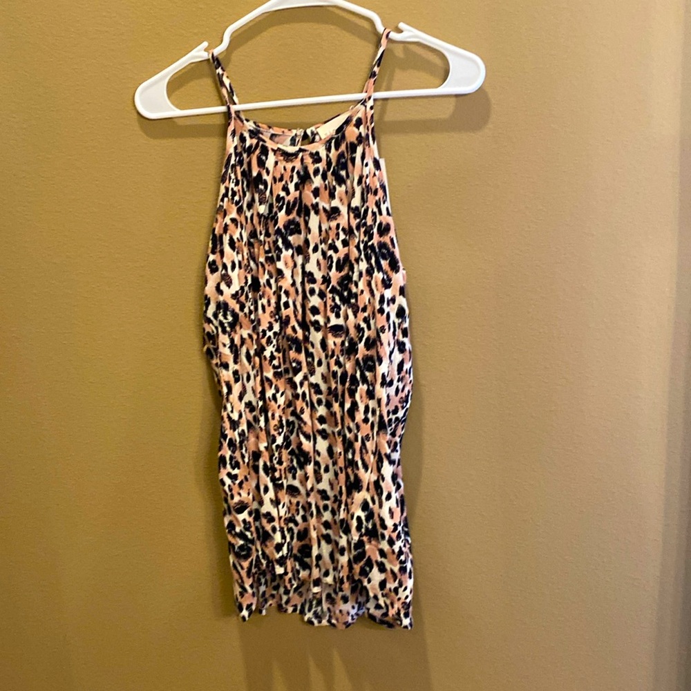 Ninexis Halter Neck Tank Top - NWT - M - Leopard